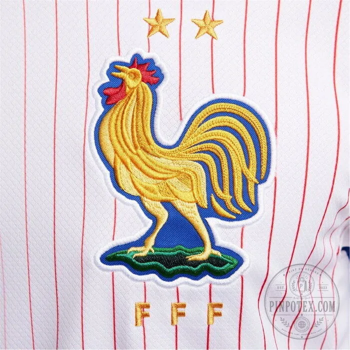 France National Football Team Away Jersey 2025 with Rooster Crest and Stripes 12 France National Football Team Away Jersey 2025 with Rooster Crest and Stripes