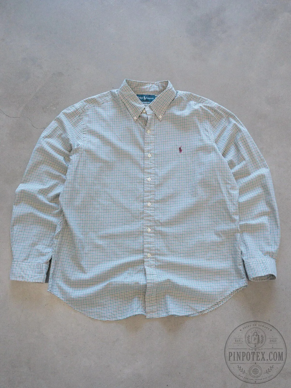 Ralph Lauren Tattersall Check Button-Down Long-Sleeve Shirt for Men