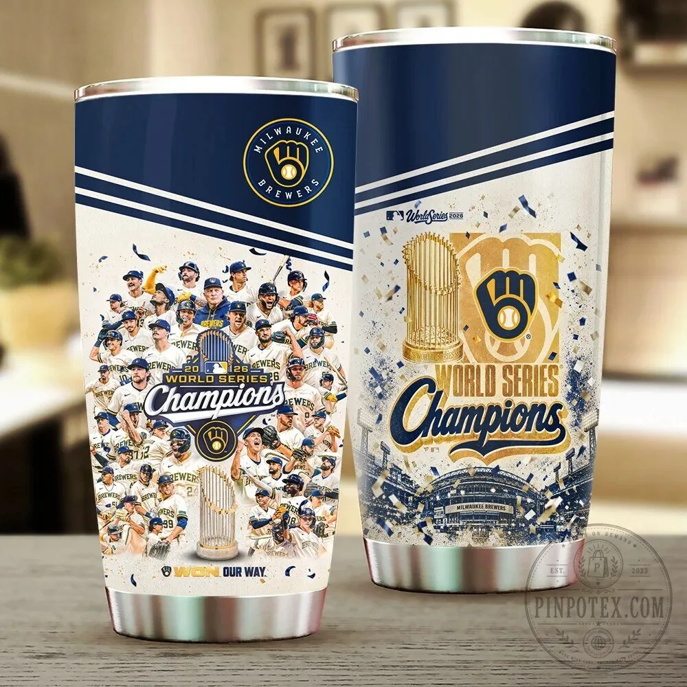 Milwaukee Brewers 2026 World Series Champions Stainless Steel Tumbler