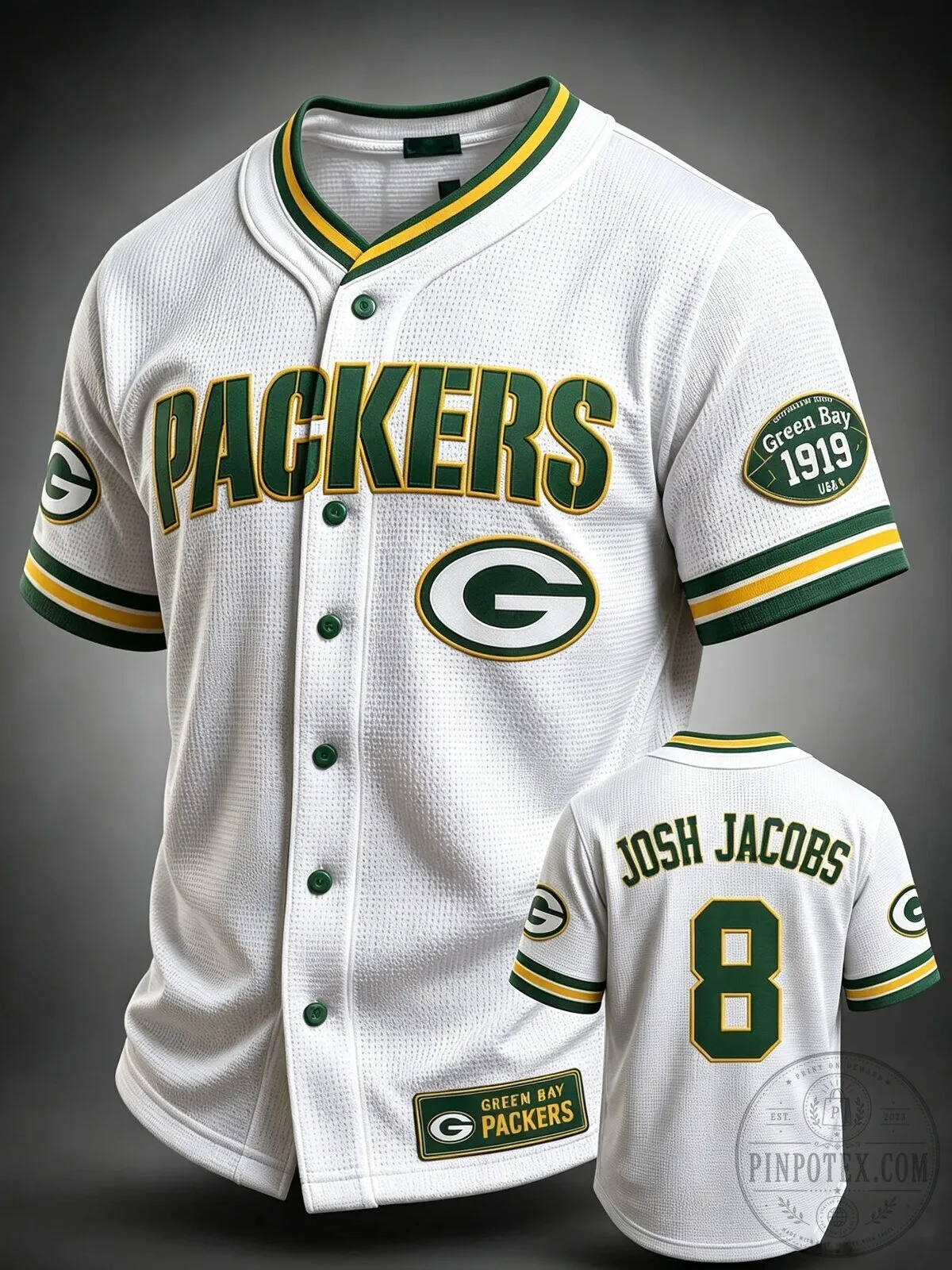 Josh Jacobs Baseball Jersey for Green Bay Packers Fans