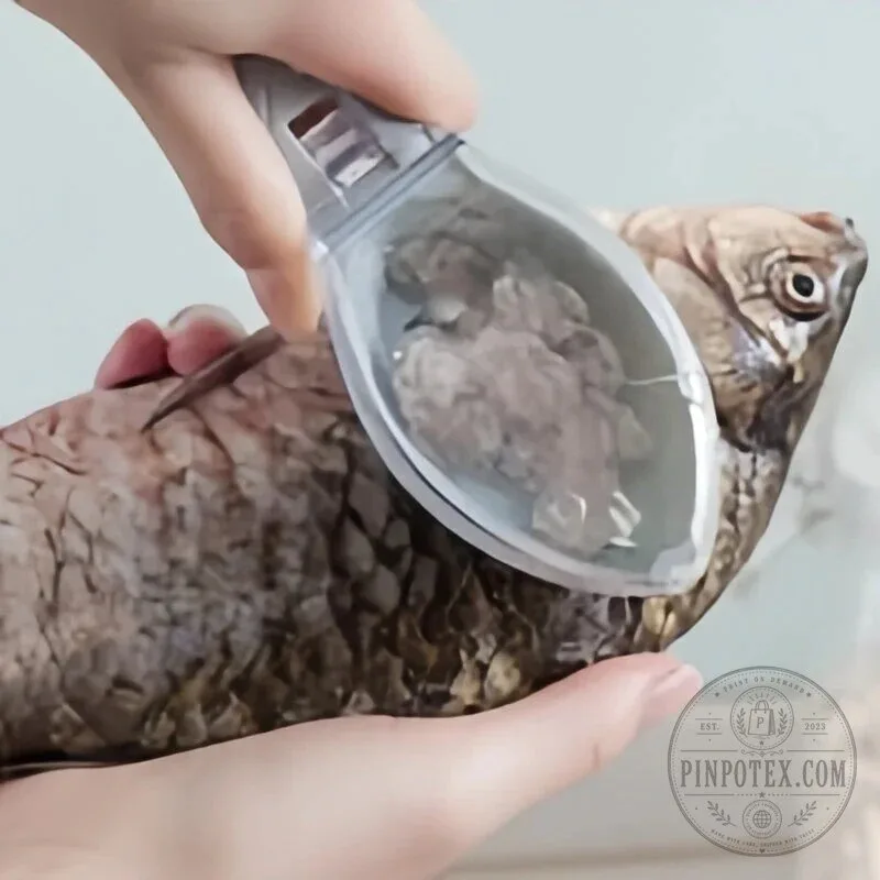 Fish Scale Remover with Collection Cover for Easy Cleaning and Preparation 14 Fish Scale Remover with Collection Cover for Easy Cleaning and Preparation