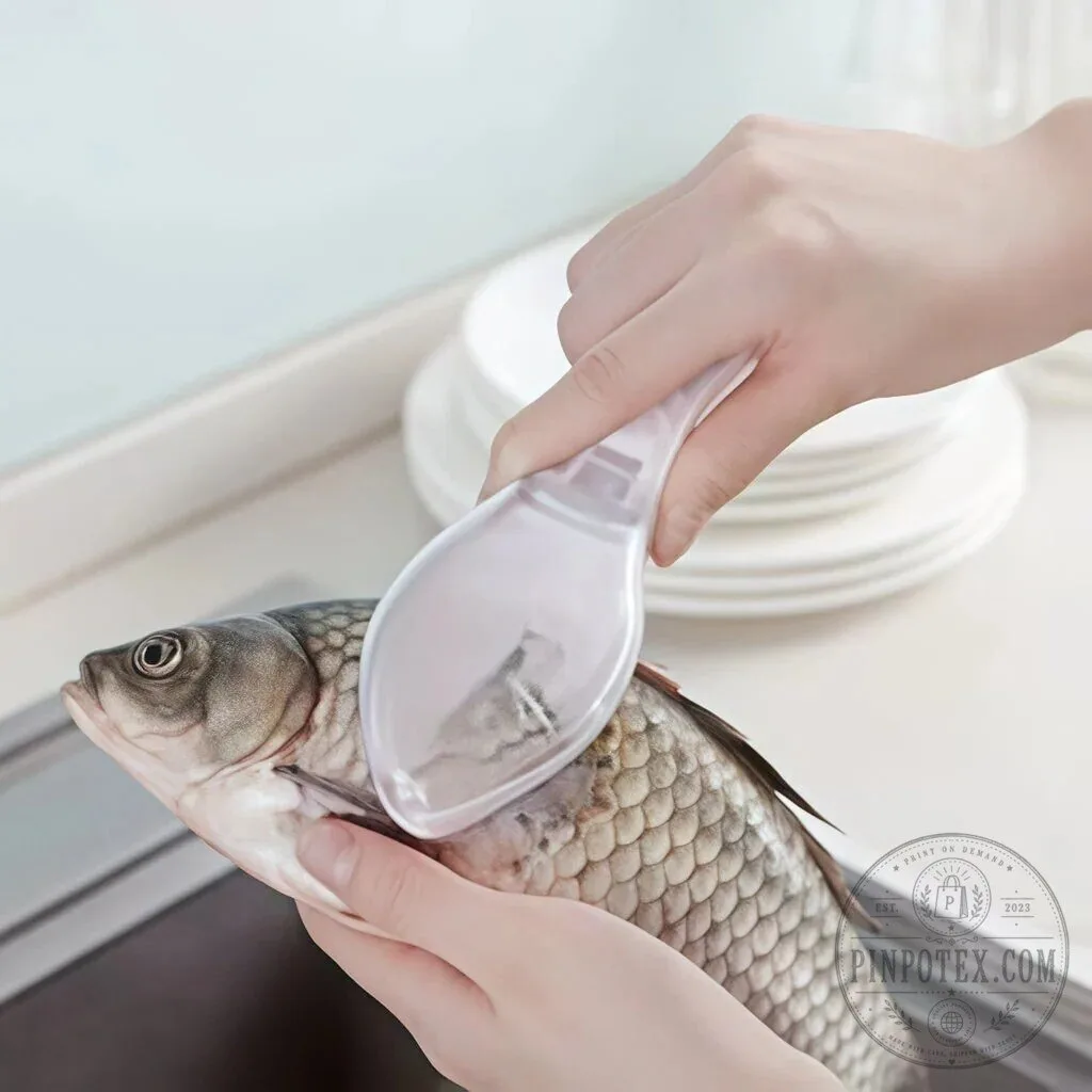 Fish Scale Remover with Collection Cover for Easy Cleaning and Preparation 15 Fish Scale Remover with Collection Cover for Easy Cleaning and Preparation