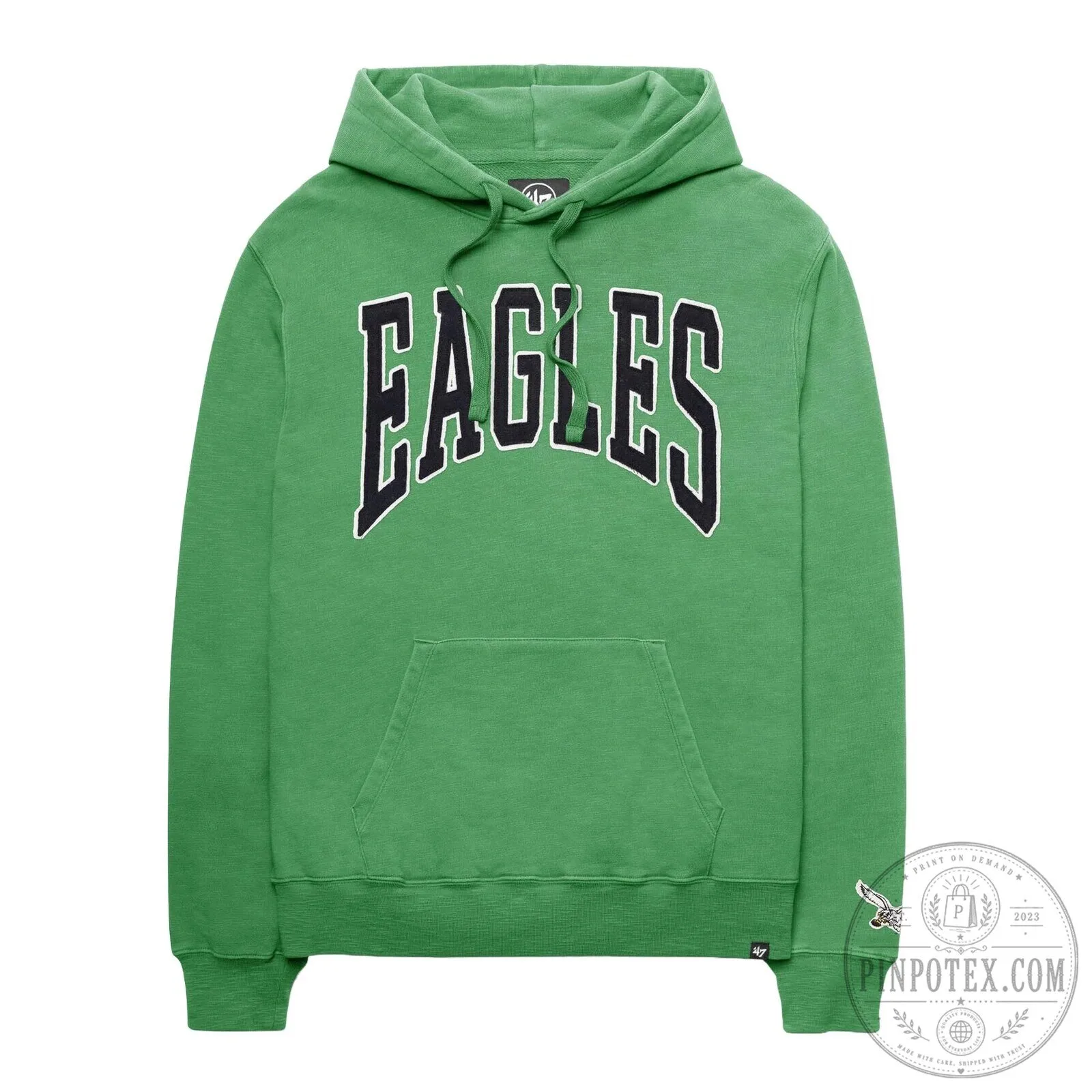 Philadelphia Eagles NFL Football Team Green Pullover Hoodie